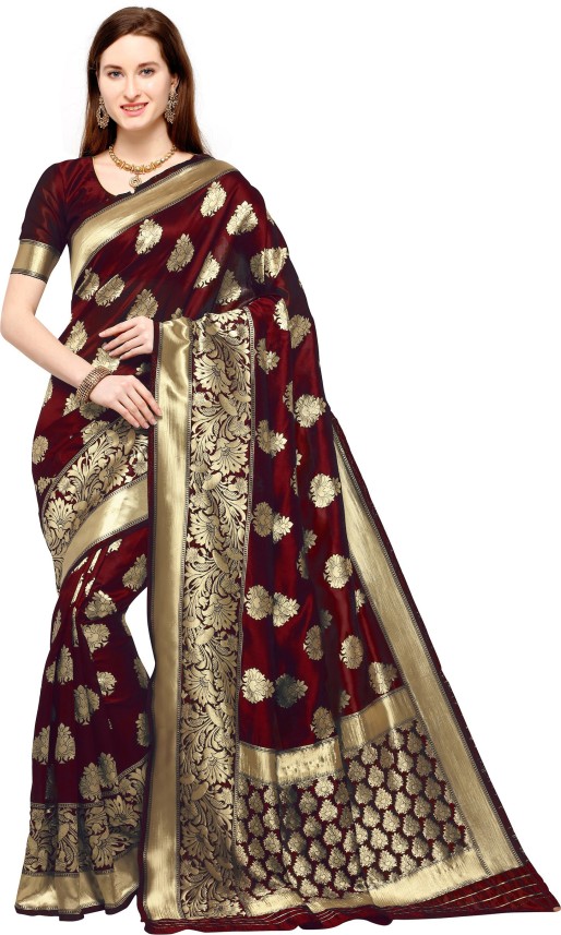 Buy Kedar Fab Embellished Banarasi Silk ...
